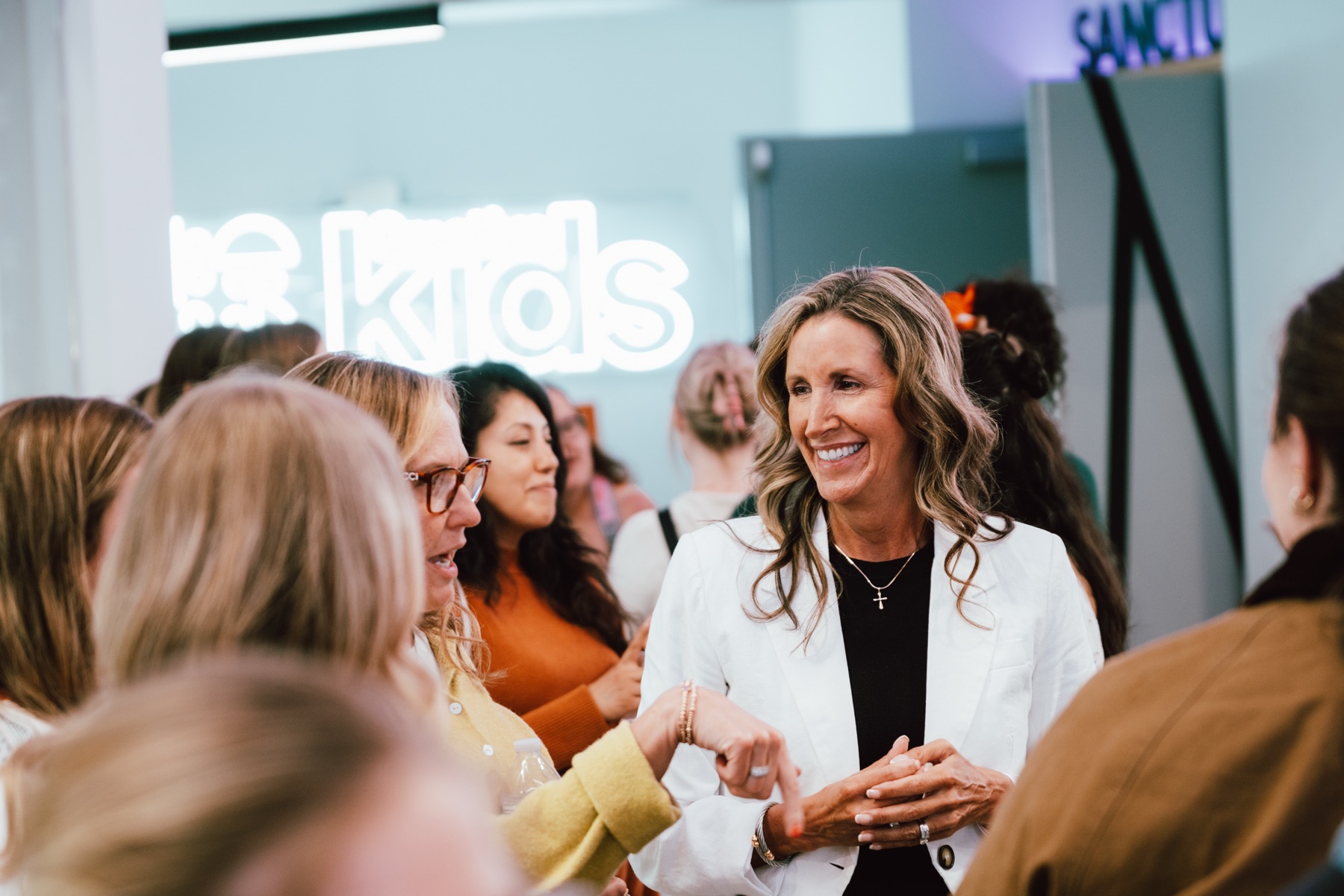 Women in conversation and fellowship